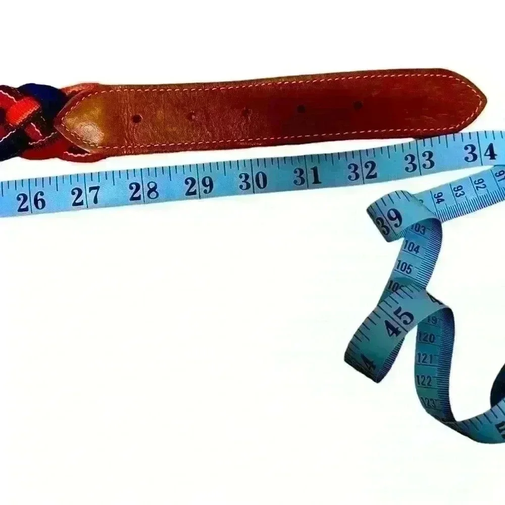 BELT Braided Multicolor Vintage Guatemala Colorful